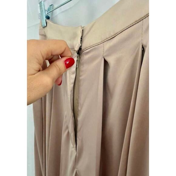 AKIRA Hansel Mocha Satin Palazzo Pant Women's sz. S - Picture 6 of 10